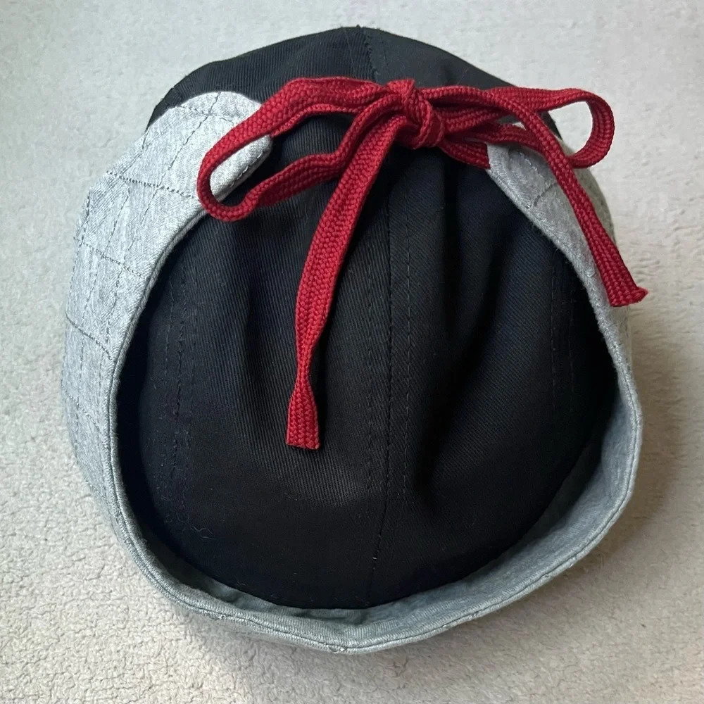 Obermeyer Black Flat Bill Hat w/Ear Flaps x Crooked Stave Cotton Small/Medium - Picture 4 of 10